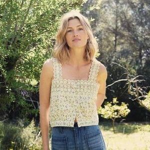 Doen Estelle Top in Moss Papillon